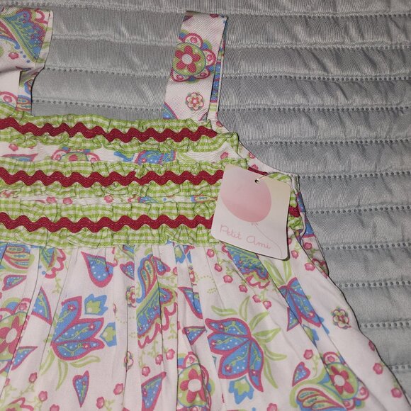 NWT~PETIT AMI~Baby Girls Full Summer DRESS & BLMR~Sz 24m - Picture 3 of 3